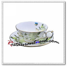 B162 200ml YAMI Weiße Rose Tee Tassen und Untertassen 2 Set